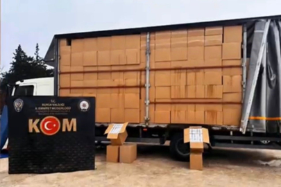 Bursa'da dev kaçak tütün operasyonu