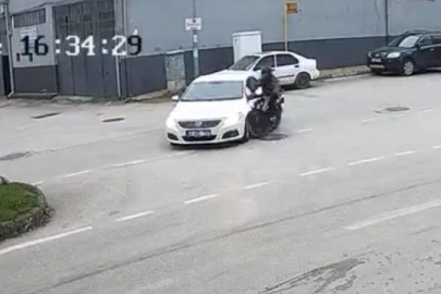 Bursa'da motosiklet sürücüsü ölümden böyle döndü