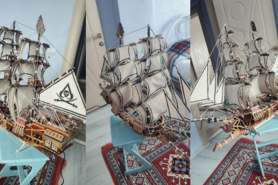 Konuşma ve işitme engelli vatandaş, atıkları sanata dönüştürüyor