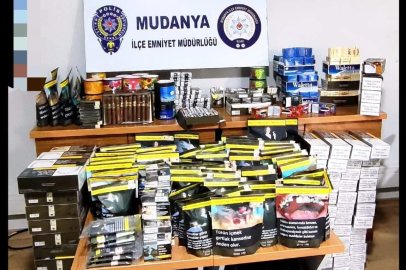 Mudanya'da kaçak tütün operasyonu