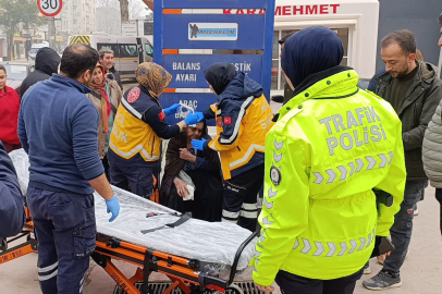 PTT Kargo minibüsünün çarptığı yaşlı kadın yaralandı