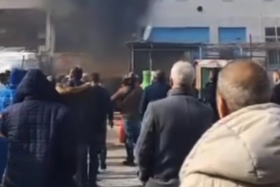 Bursa'da yangını vatandaşlar film izler gibi izledi