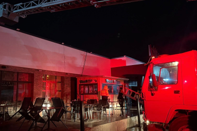 TEM'deki dinlenme tesisinde korkutan yangın