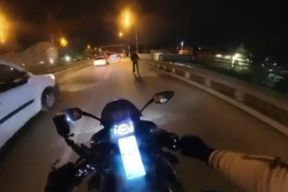 Bursa'da yola atlayan yaya tehlikeli anlar yaşattı