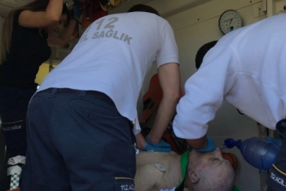 Bursa'da dereye düşen adam kalp masajıyla hayata döndürüldü