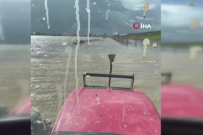Bursa'da sağanak yağış tarımı vurdu