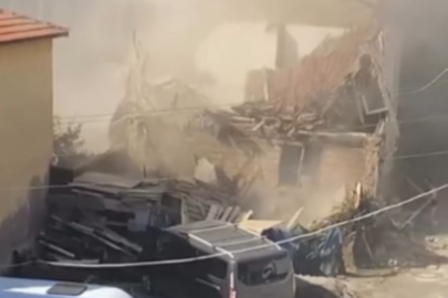 Gemlik'te metrik bina çöktü