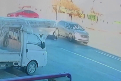 SUV aracın çarptığı yaya yola savrularak yaralandı