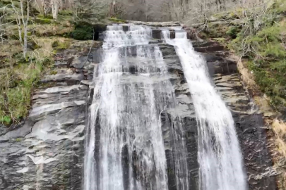 Kar suları Suuçtu Şelalesini coşturdu...