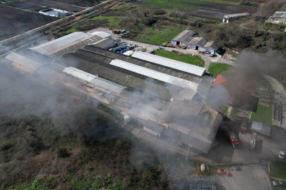 Şekerleme fabrikasında korkutan yangın