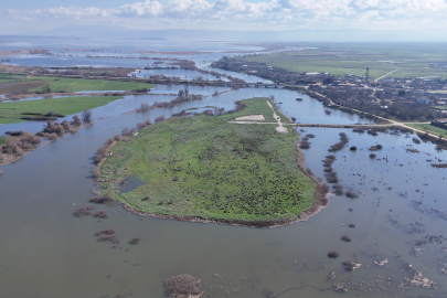 Uluabat gölü’nde seviye alarmı: Bahçeler sular altında