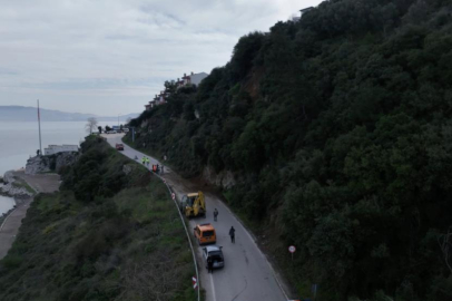 Bursa'da heyelan bölgesi temizlendi...