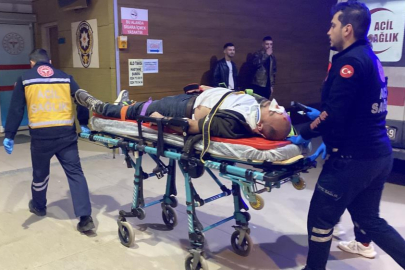 Bursa'da kamyonun kasasından düşen işçi yaralandı