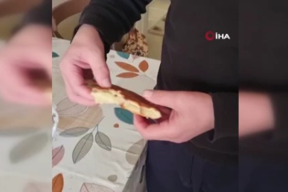 Ekmekten paket lastiği çıktı