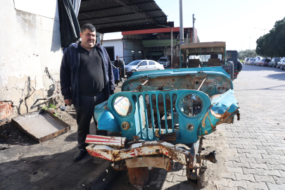 Ali Usta'nın elinde metal yığınları nostaljik bir araca dönüşüyor