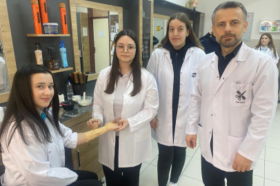 Bursa'da öğrencilerden gerçeği aratmayan özel efekt makyajları