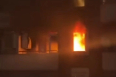 Bursa’da apartman dairesi alev alev yandı