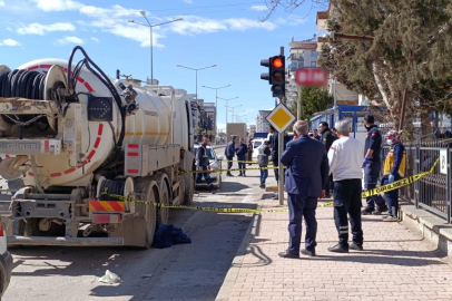 Tanker altında kalan yaya, hayatını kaybetti
