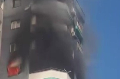 10'uncu katta yangın: Polis, havaya ateş açarak vatandaşları uzaklaştırdı