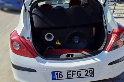 Bursa'da araçta ses sistemi bulunan sürücüye ceza yağdı