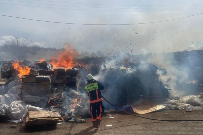 Tütün fabrikasında korkutan yangın