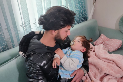 Yangından kurtardığı bebekle buluştu, duygusal anlar yaşandı