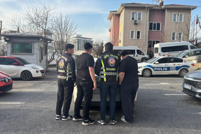 Trafikte hem drift hem de makas attılar