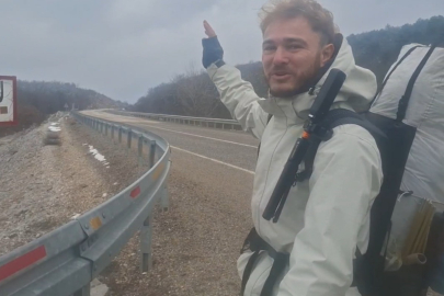 Japonya'ya ulaşmak için Almanya’dan yola çıkan gezgin 6 aydır yürüyor