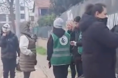 Gemlik’te barınak önünde gergin bekleyiş