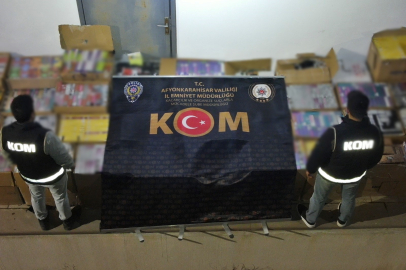Piyasa değeri yaklaşık 27 milyon TL olan gümrük kaçağı sigara ele geçirildi