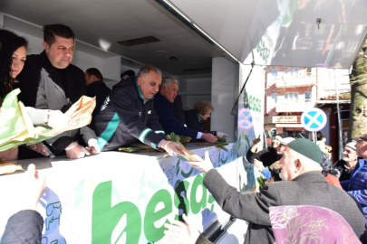 Yenişehir'de bugün pideler Büyükşehir'den