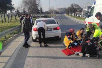 Bursa'da otomobilin çarptığı yaya ağır yaralandı