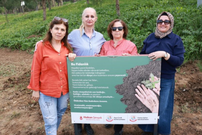 Cinayete kurban giden kadınlar anısına fidan dikildi