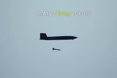 Bayraktar KIZILELMA LGK-82 ve TEBER-82 mühimmatlarıyla hedefi tam isabetle vurdu