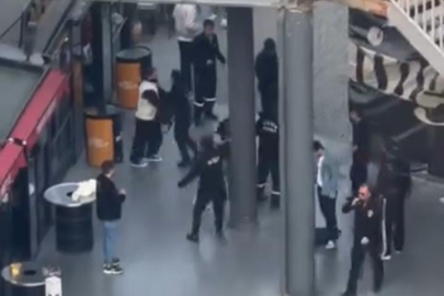 Bursa'da AVM'de iki grup arasında kavga...