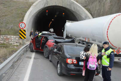 Samsun’da 6 aracın karıştığı zincirleme kaza: 1 yaralı