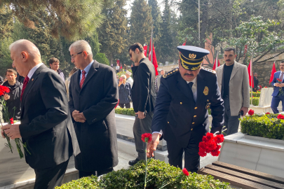 Bursa protokolünden Pınarbaşı Şehitliği'ne anlamlı ziyaret