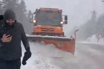 Uludağ’da bayramda kar sürprizi