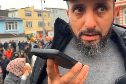 Fatih'te enkaz altındaki yakınıyla telefonda görüştü