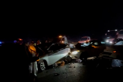 Bayram dönüşü trafiğinde zincirleme kaza