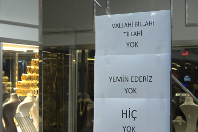 Vatandaş akın etti, kuyumcu çareyi yemin etmekte buldu