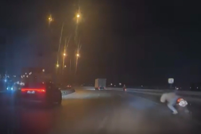 Bursa'da motosiklet kazası: Sürücü yola savruldu