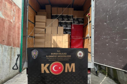 Bursa’da 6 milyon 360 bin kaçak makaron ele geçirildi