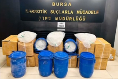 Bursa'da büyük uyuşturucu operasyonu