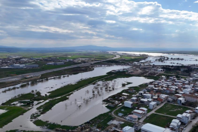 Bursa'nın sular altında kalan arazileri böyle görüntülendi