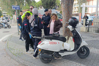 Ehliyetsiz ve muayenesi geçmiş motosikletle kaza yaptı