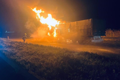 Karacabey’de TIR yangını: Bursa yolu trafiğe kapandı