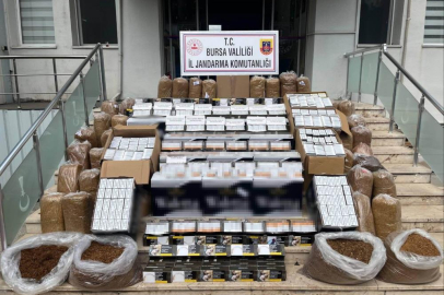 Bursa'da kaçak tütün operasyonu: 205 bin adet makaron ele geçirildi