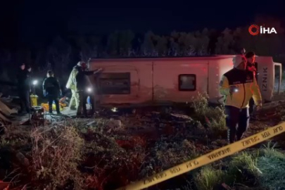 İznik'te feci kaza: 1 ölü, 12 yaralı