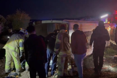 İznik'te feci kaza; 12 yaralı 1 ölü